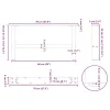  2 db natúr acél dohányzóasztal láb 70 x (30-31) cm acél