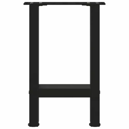  2 db fekete acél dohányzóasztal láb 28 x (42-43) cm