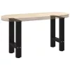  2 db fekete acél dohányzóasztal láb 28 x (42-43) cm