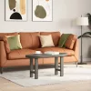  2 db antracitszürke acél dohányzóasztal láb 28 x (42-43) cm