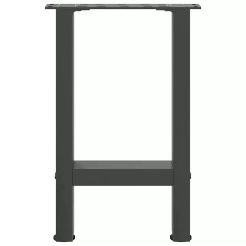  2 db antracitszürke acél dohányzóasztal láb 28 x (42-43) cm