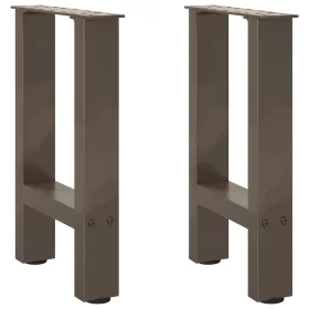    2 db natúr acél dohányzóasztal láb 28 x (42-43) cm acél