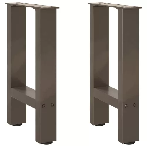  2 db natúr acél dohányzóasztal láb 28 x (42-43) cm acél