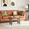  2 db natúr acél dohányzóasztal láb 28 x (42-43) cm acél