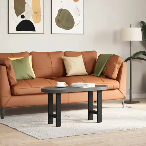  2 db fekete acél dohányzóasztal láb 38 x (42-43) cm