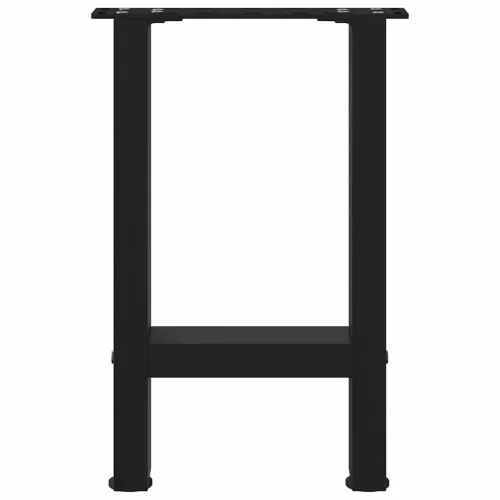  2 db fekete acél dohányzóasztal láb 38 x (42-43) cm