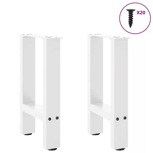  2 db fehér dohányzóasztal láb 38 x (42-43) cm acél