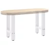  2 db fehér dohányzóasztal láb 38 x (42-43) cm acél