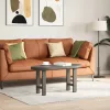  2 db antracitszürke acél dohányzóasztal láb 38x(42-43) cm