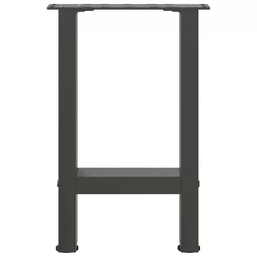  2 db antracitszürke acél dohányzóasztal láb 38x(42-43) cm