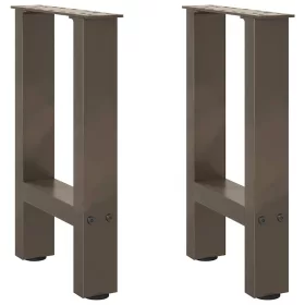  2 db natúr acél dohányzóasztal láb 38x(42-43) cm acél