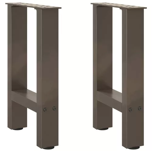  2 db natúr acél dohányzóasztal láb 38x(42-43) cm acél