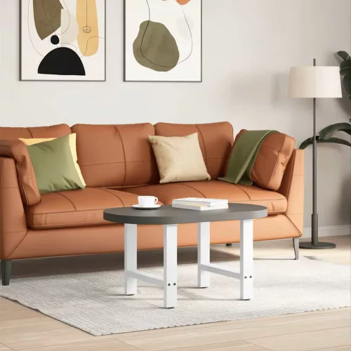  2 db fehér dohányzóasztal láb 50 x (42-43) cm acél
