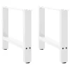  2 db fehér dohányzóasztal láb 50 x (42-43) cm acél