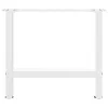 2 db fehér dohányzóasztal láb 50 x (42-43) cm acél