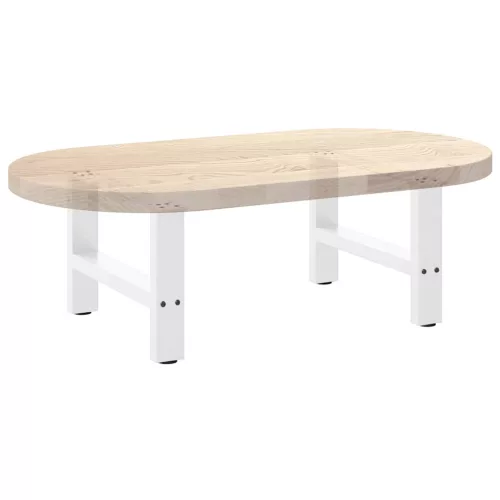  2 db fehér dohányzóasztal láb 50 x (42-43) cm acél