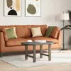 2 db natúr acél dohányzóasztal láb 50 x (42-43) cm acél