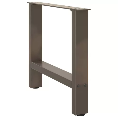  2 db natúr acél dohányzóasztal láb 50 x (42-43) cm acél