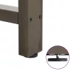  2 db natúr acél dohányzóasztal láb 50 x (42-43) cm acél