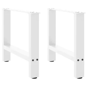  2 db fehér dohányzóasztal láb 60 x (42-43) cm acél