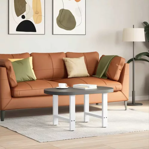  2 db fehér dohányzóasztal láb 60 x (42-43) cm acél