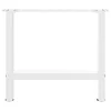 2 db fehér dohányzóasztal láb 60 x (42-43) cm acél