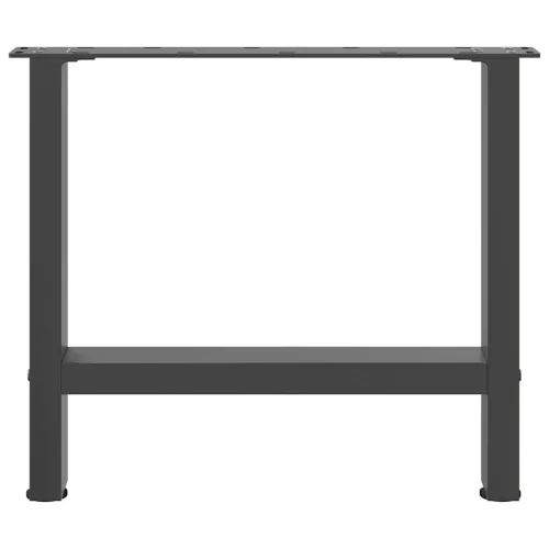  2 db antracitszürke acél dohányzóasztal láb 60 x (42-43) cm