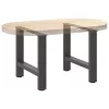  2 db antracitszürke acél dohányzóasztal láb 60 x (42-43) cm