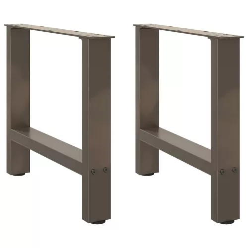 2 db natúr acél dohányzóasztal láb 60 x (42-43) cm acél