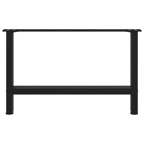  2 db fekete acél dohányzóasztal láb 70 x (42-43) cm