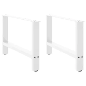  2 db fehér dohányzóasztal láb 70 x (42-43) cm acél