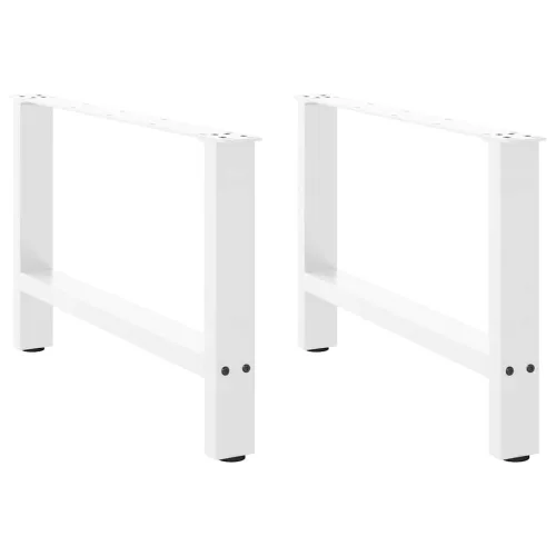  2 db fehér dohányzóasztal láb 70 x (42-43) cm acél