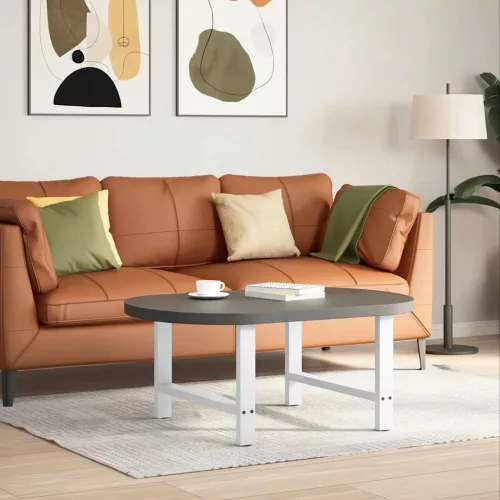  2 db fehér dohányzóasztal láb 70 x (42-43) cm acél