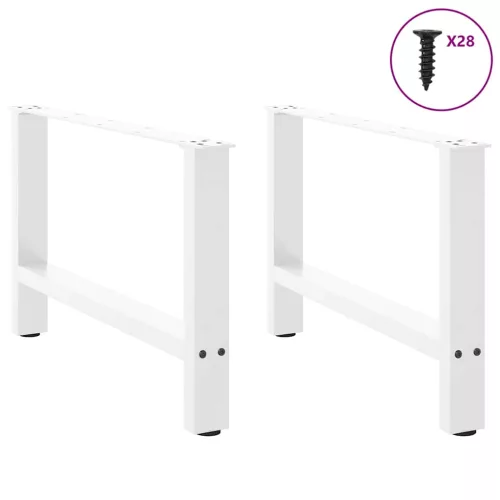  2 db fehér dohányzóasztal láb 70 x (42-43) cm acél