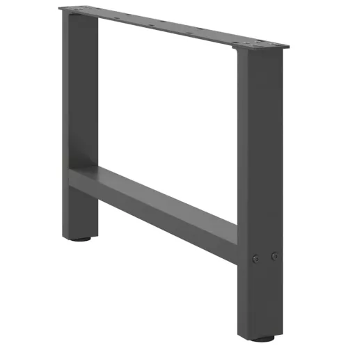  2 db antracitszürke acél dohányzóasztal láb 70 x (42-43) cm