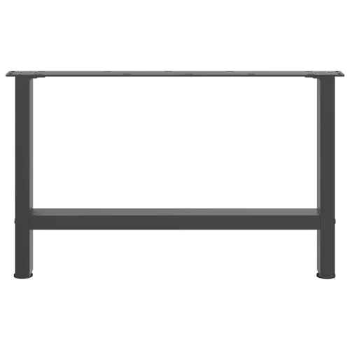  2 db antracitszürke acél dohányzóasztal láb 70 x (42-43) cm