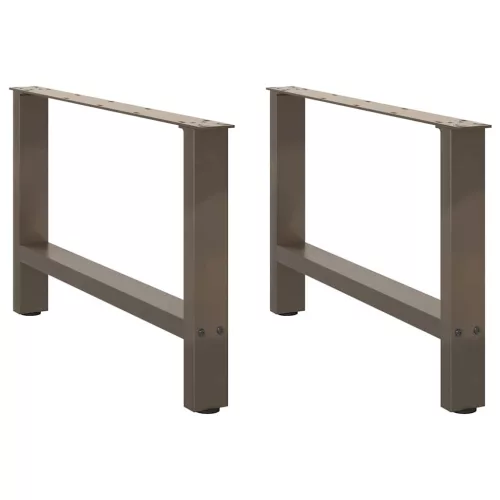  2 db natúr acél dohányzóasztal láb 70 x (42-43) cm acél