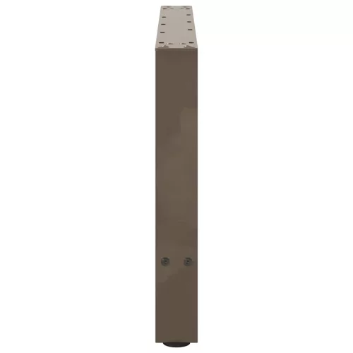  2 db natúr acél dohányzóasztal láb 70 x (42-43) cm acél