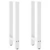  2 db fehér acél konzolasztal láb 28 x (72-73) cm