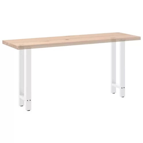  2 db fehér acél konzolasztal láb 28 x (72-73) cm