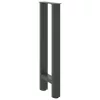  2 db antracitszürke acél konzolasztal láb 28 x (72-73) cm