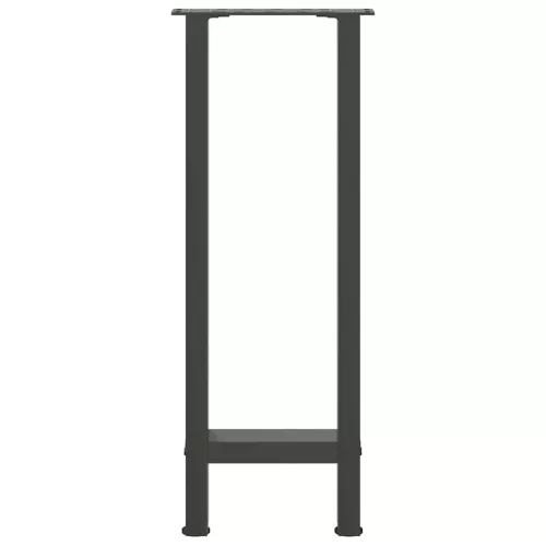  2 db antracitszürke acél konzolasztal láb 28 x (72-73) cm