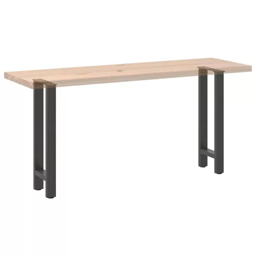  2 db antracitszürke acél konzolasztal láb 28 x (72-73) cm