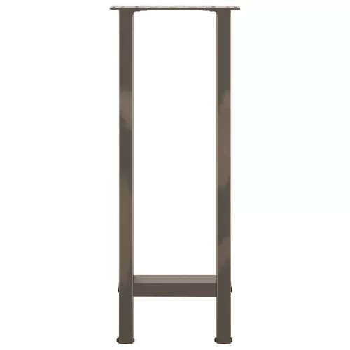  2 db natúr acél konzolasztal láb 28 x (72-73) cm acél