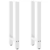  2 db fehér acél konzolasztal láb 38x(72-73) cm