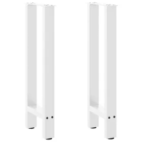  2 db fehér acél konzolasztal láb 38x(72-73) cm