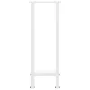  2 db fehér acél konzolasztal láb 38x(72-73) cm
