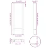 2 db antracitszürke acél konzolasztal láb 38x(72-73) cm