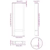  2 db natúr acél konzolasztal láb 38x(72-73) cm acél