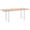  2 db fehér étkezőasztal láb 50 x (72-73) cm acél étkezőasztal láb
